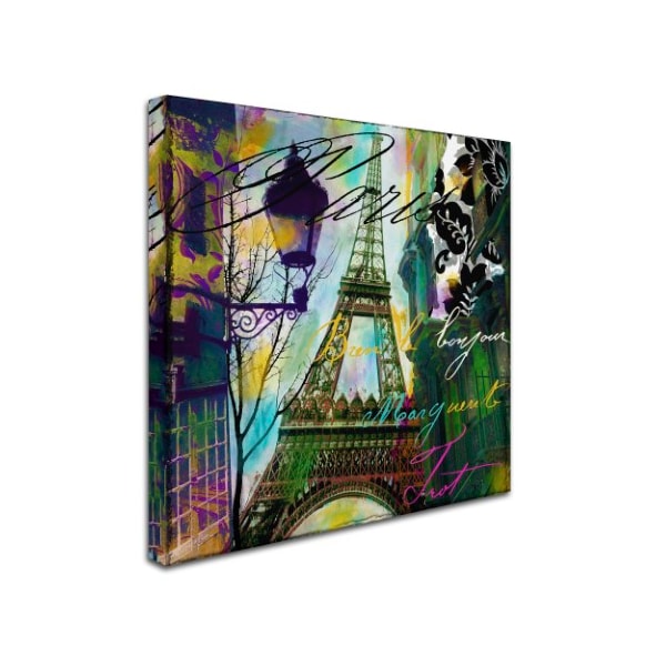 Color Bakery 'To Paris With Love I' Canvas Art,18x18